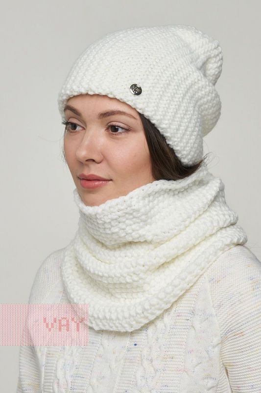 Комплект (шапка,шарф-снуд) 182-8701