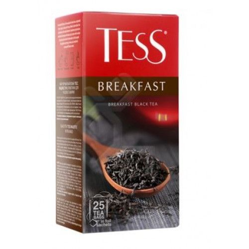 Чай черный в пакетиках Тесс Breakfast 25 пак/уп, 1,8 г